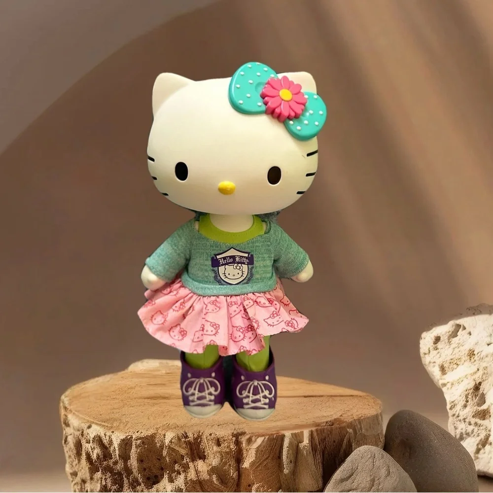 Hello Kitty Doll with Pink Skirt and Teal Sweater